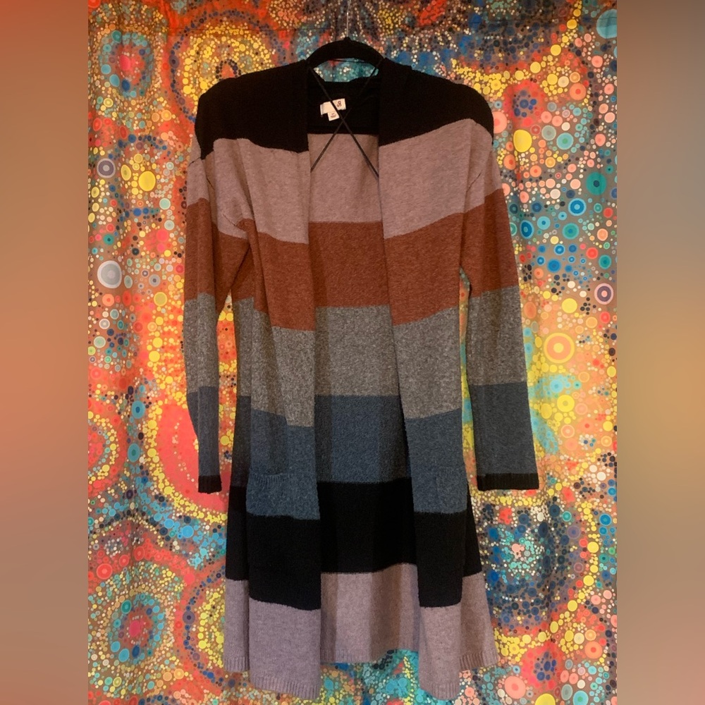 So striped sweater. Size Medium